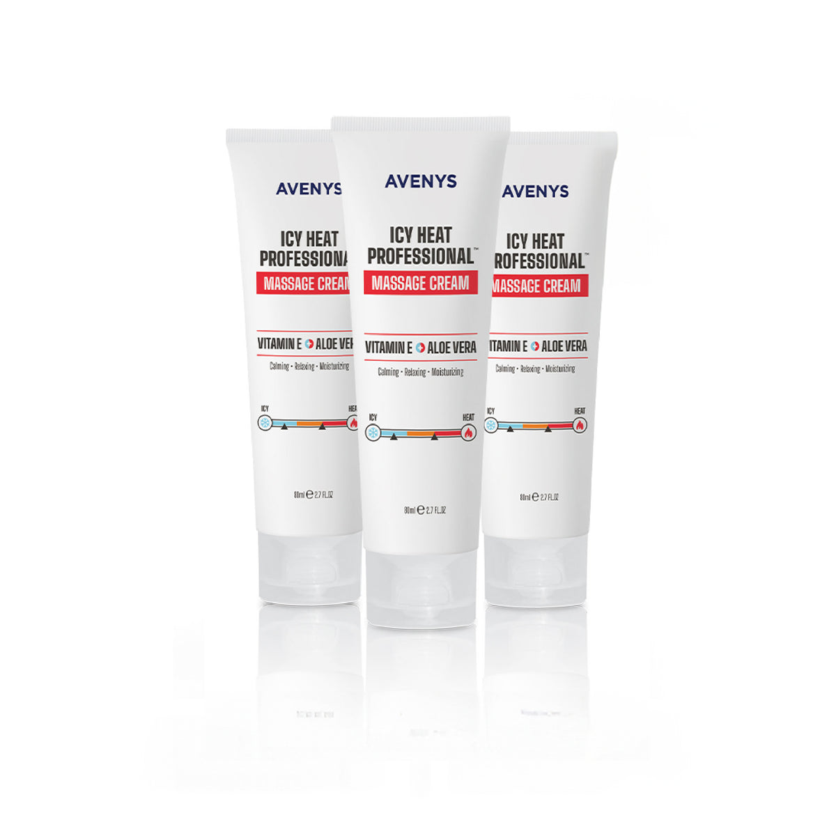 3X AVENYS Icy Heat Professional Massage Cream