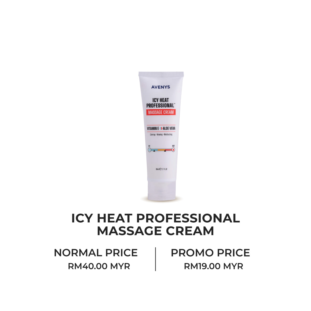 AVENYS Icy Heat Professional Massage Cream