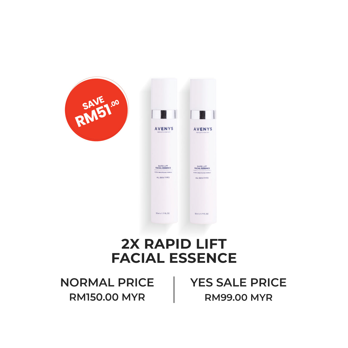 2 X Rapid Lift Facial Essence