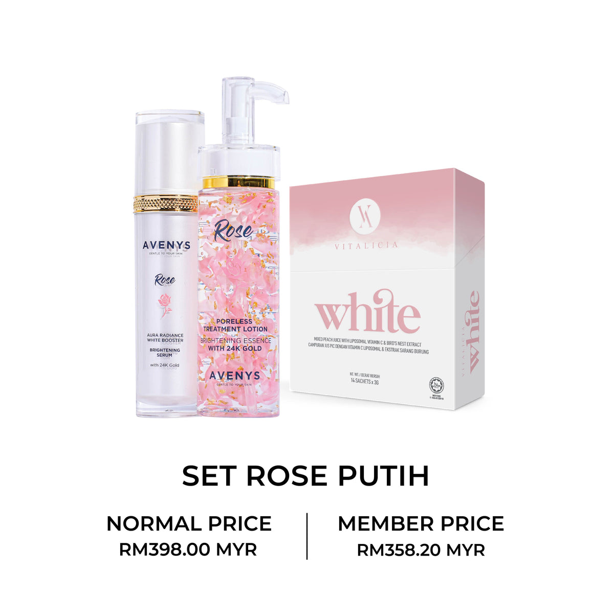 Set Rose Putih